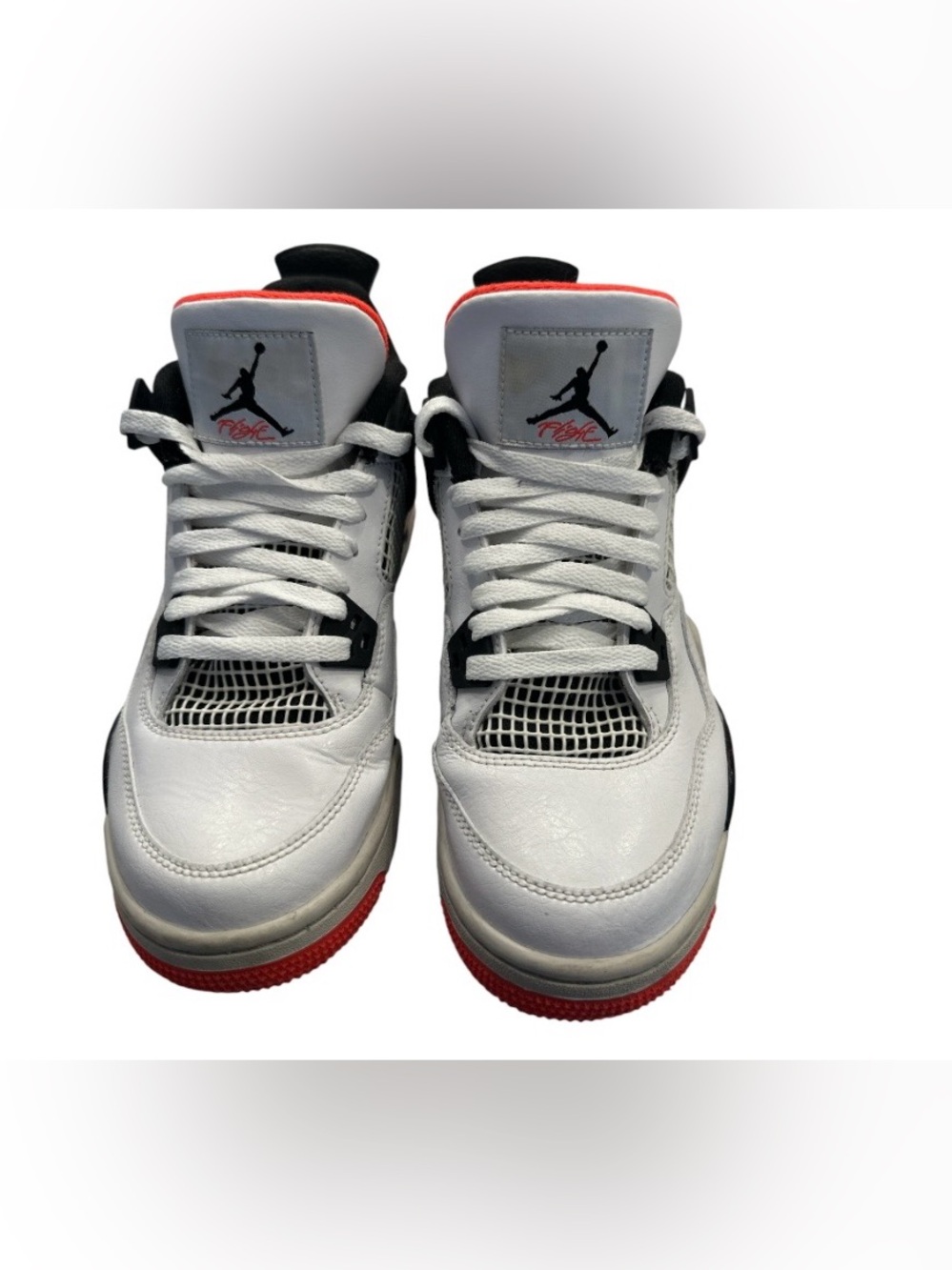 Nike Air Jordan 4 Retro Alternate 89 White Black Gym Red GS Size 7Y EUR 40